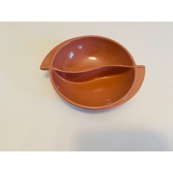 Vintage Boonton Pink Divided Serving Bowl, Melmac Vegetable Serving Bowl, Boonto - Picture 6 of 8